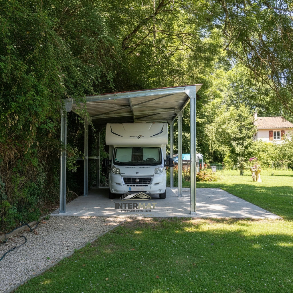 Abri métallique pour camping-car INTERMAT