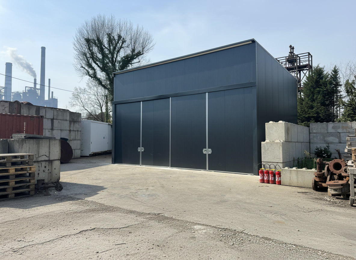 Hangar métallique pour activité industrielle